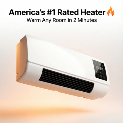 Emilys Portable Space Heater 1500W - Front View Electric Ceramic Heater