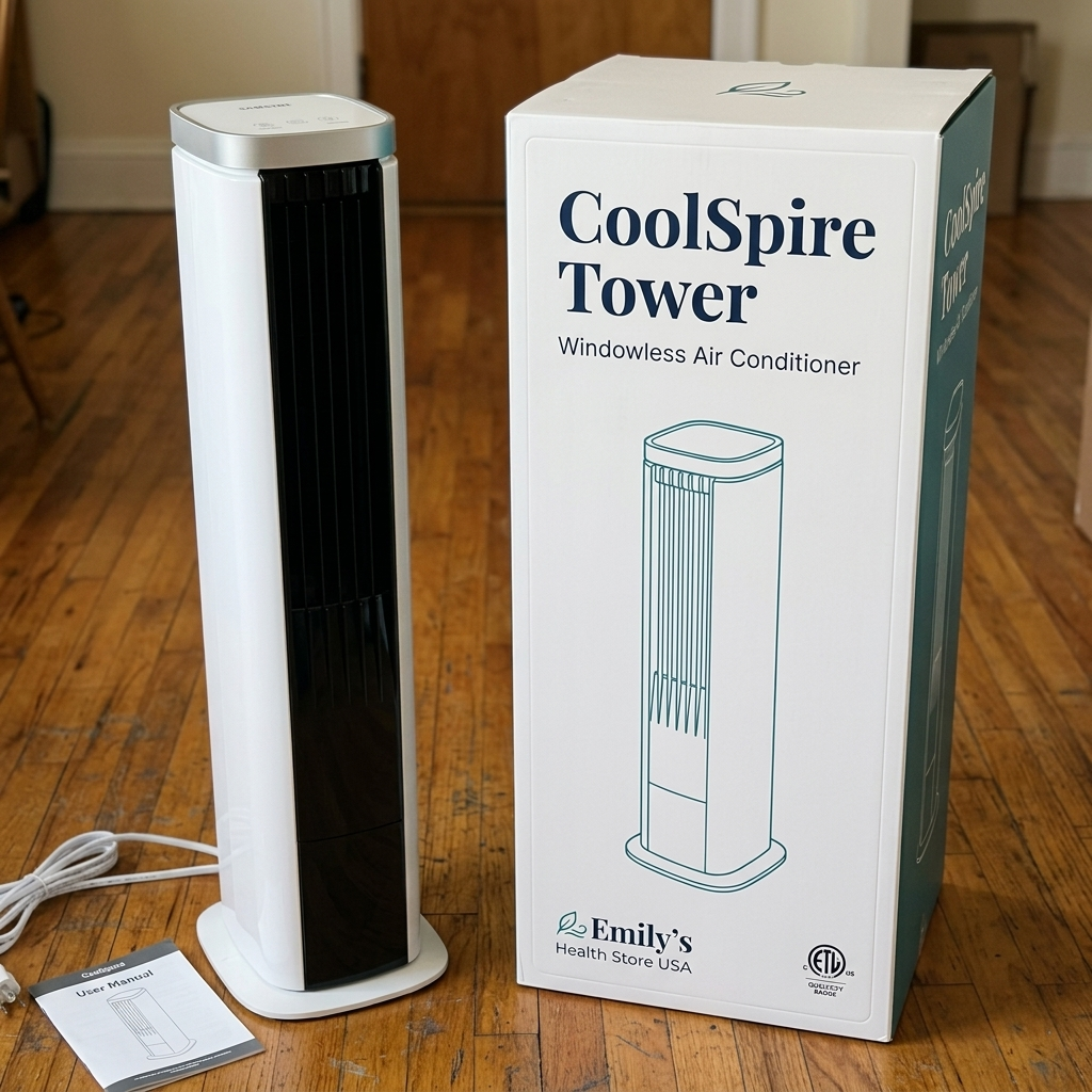 CoolSpire Tower — Windowless Portable AC